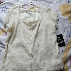 Art Class Girls Ivory Blouse